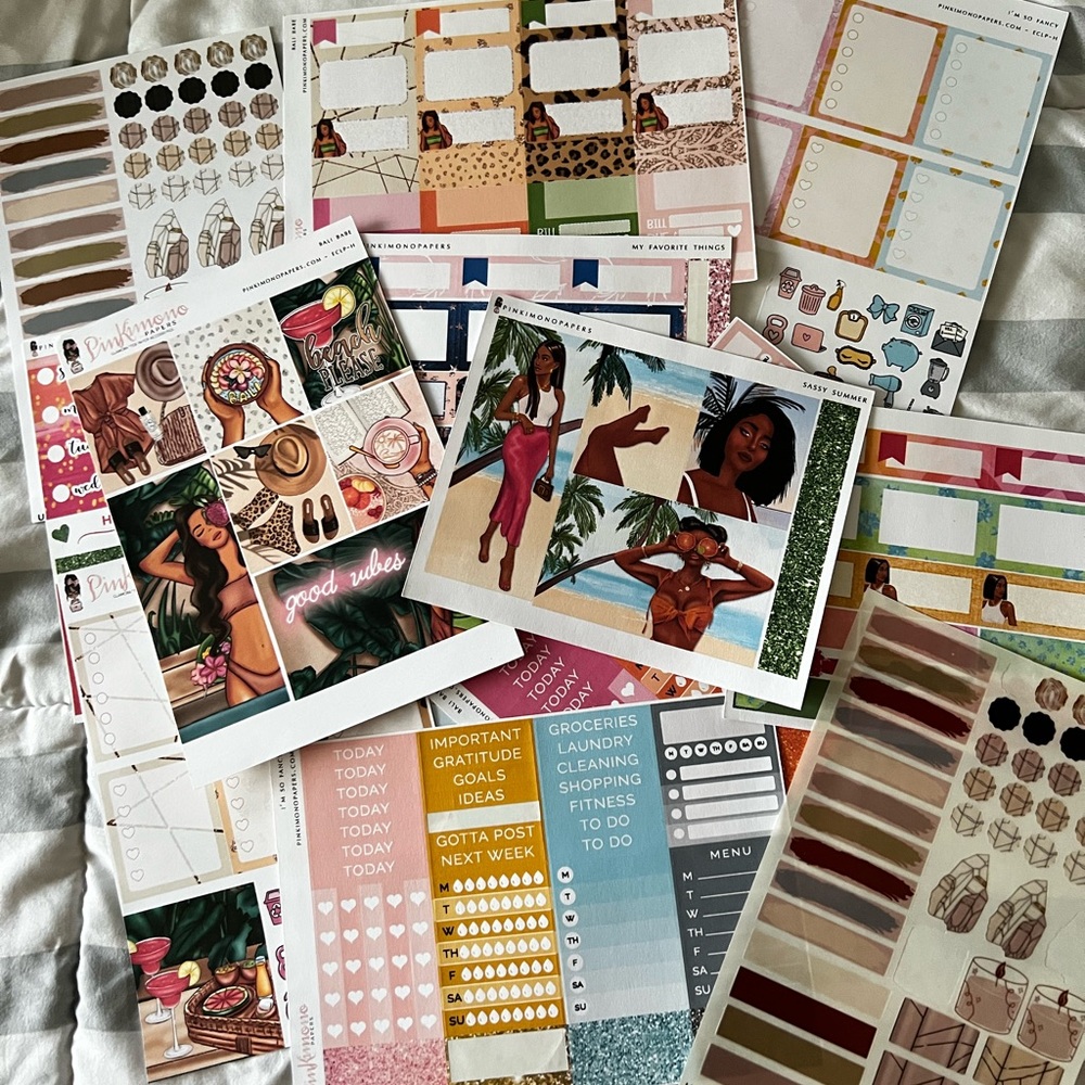 Assorted stickers
